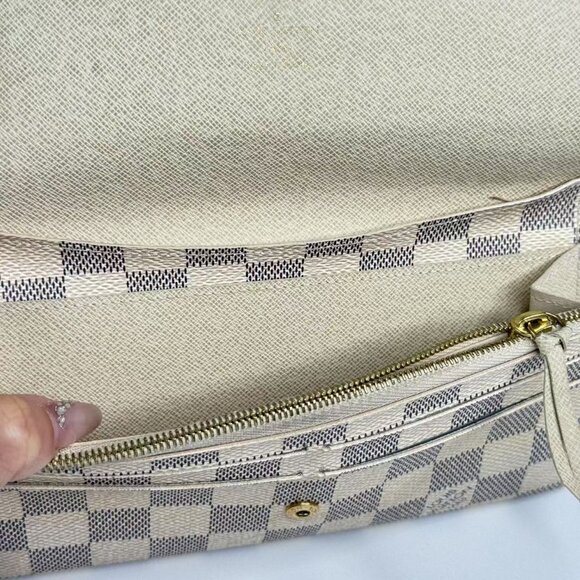 Louis Vuitton Emilie Wallet Damier Azur - Picture 8 of 8